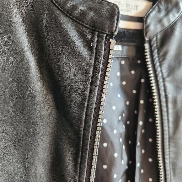 Sz14 On s'en fout des garçons faux-leather jacket (Girls 14) 🇨🇦 - Picture 6 of 10